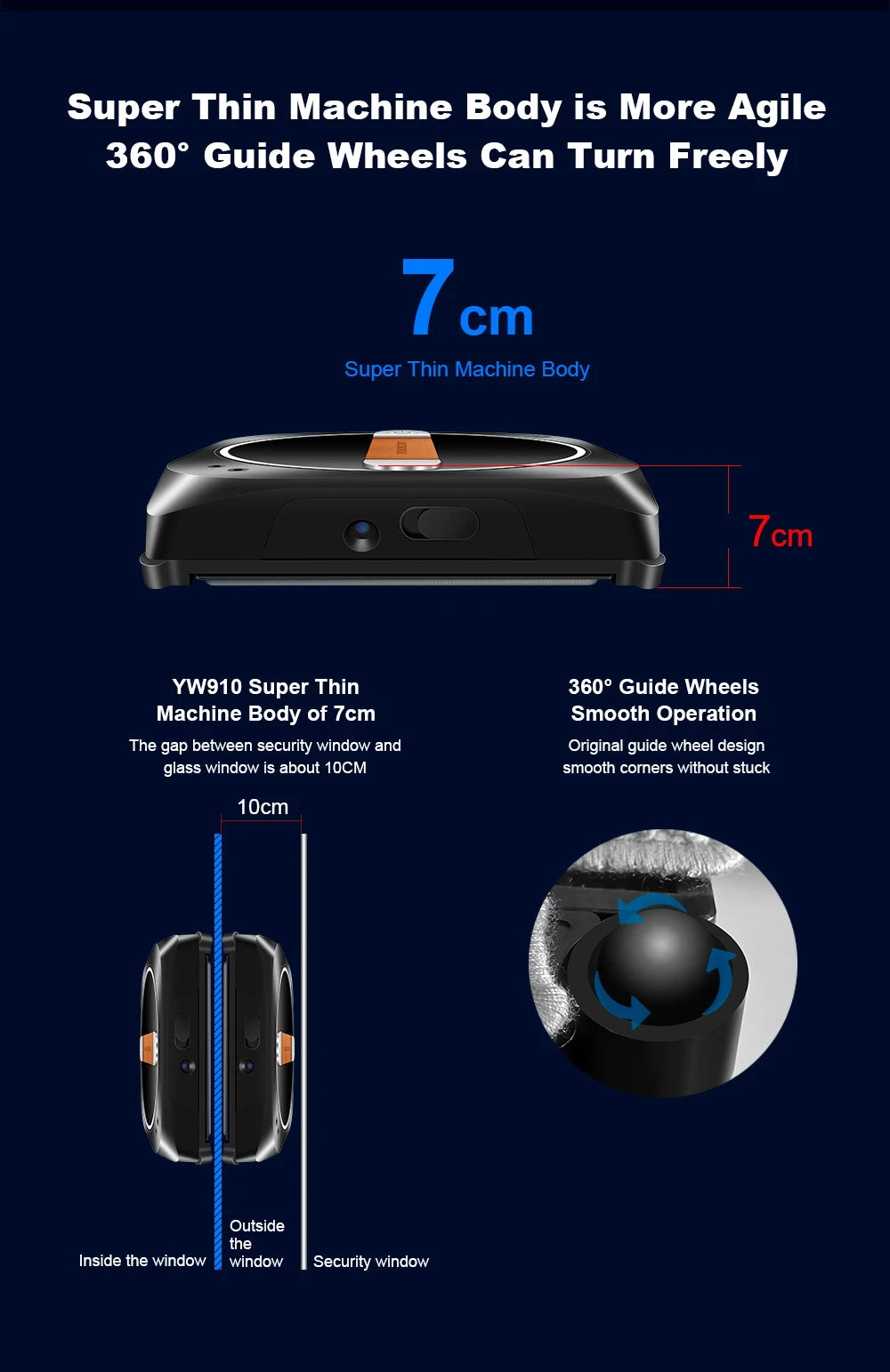 Window Cleaning Robot Liectroux Yw910 Double Water Spray