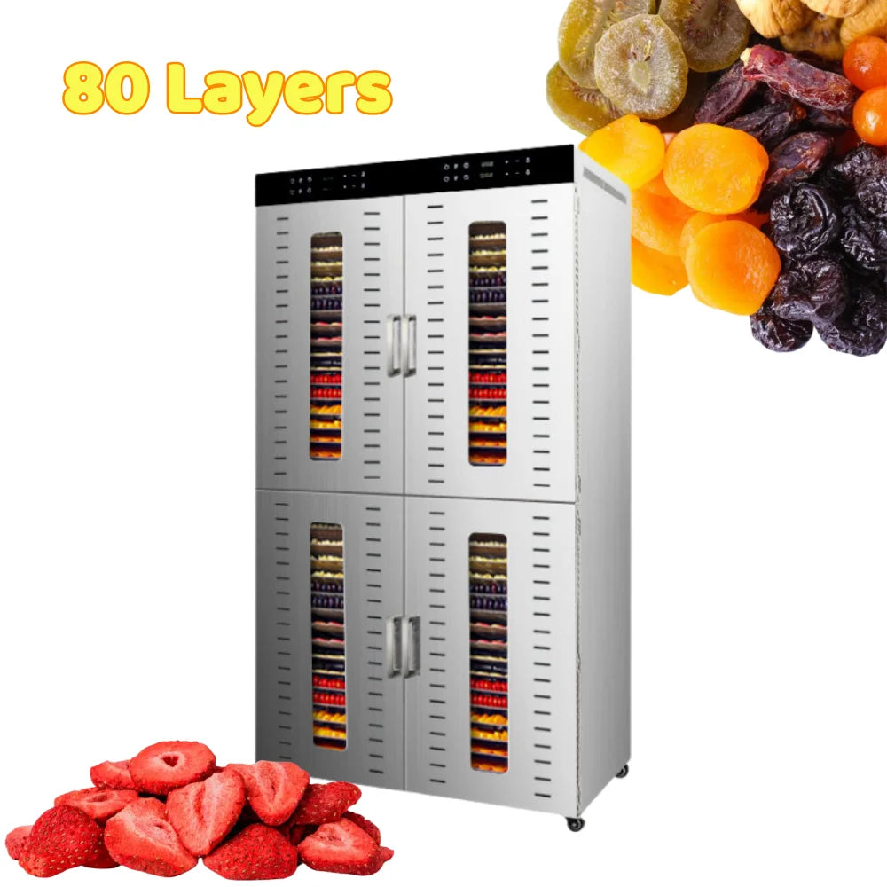Commercial Industrial Fruit Food Dryer 32 48 80