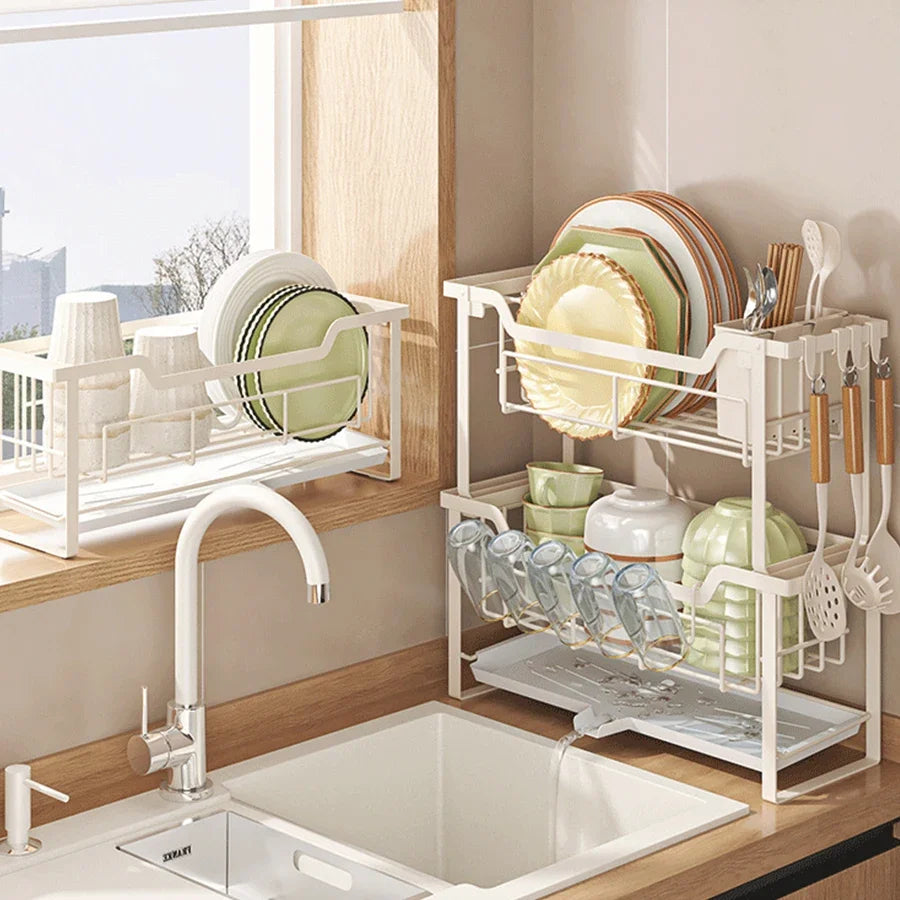 Modern Dish Rack Countertop Dish Drying &Tableware Storage