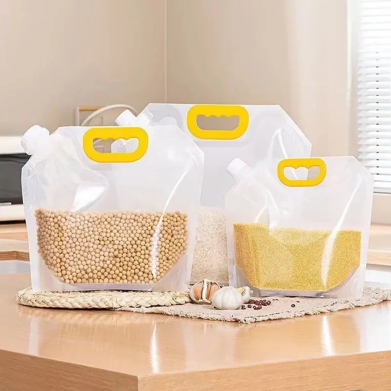 Sealable Grain Storage Bag Insect Proof Rice Dispenser