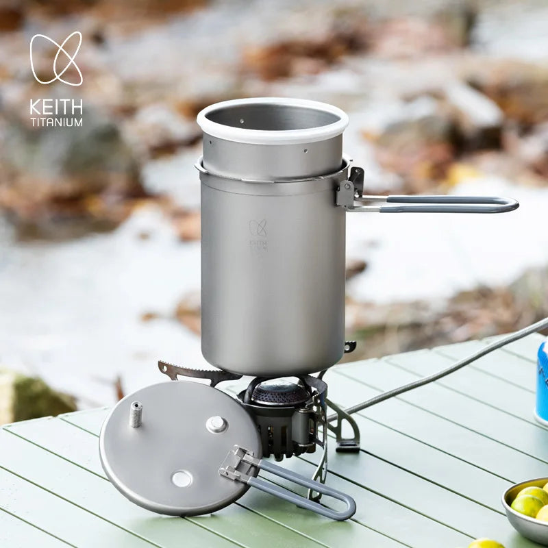 Keith Pure Titanium High-Altitude Mountain Pressure Cooker 8l