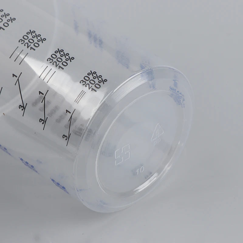10/50pcs 600ml Disposable Paint Mixing Calibrated Cup Transparent