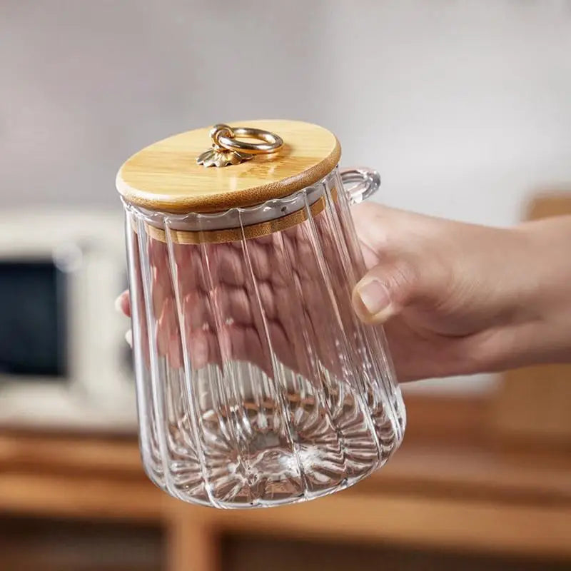 Airtight Food Containers Storage Pots Glass Jar Lid