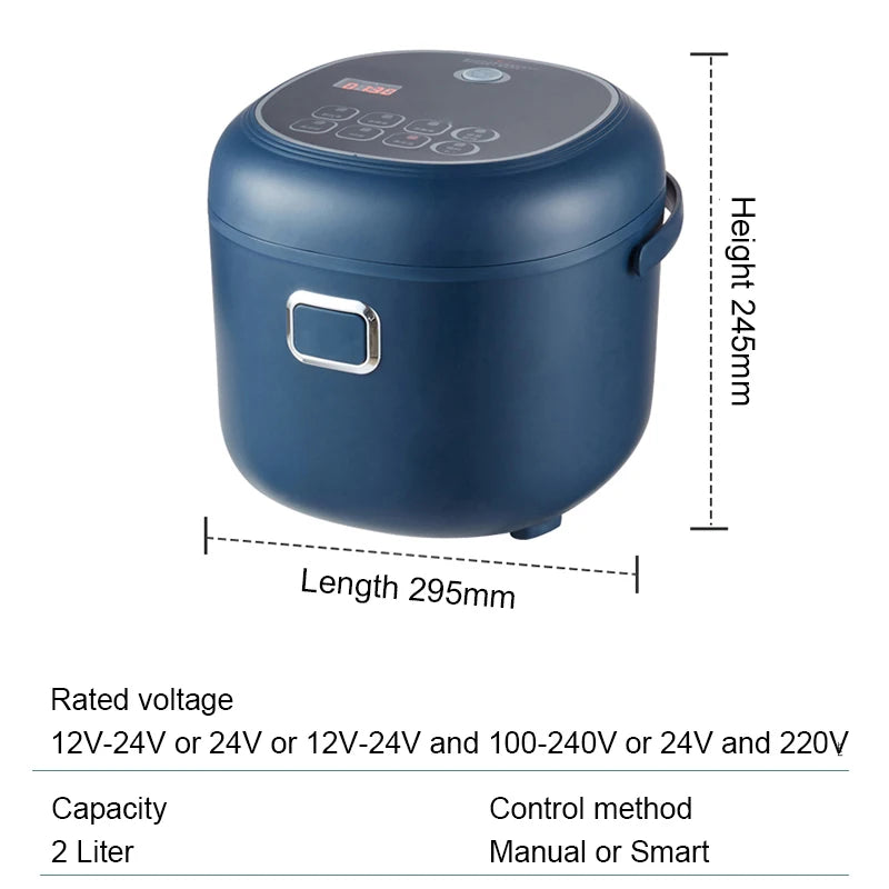 12v/24v Electric Pressure Cooking Pot Car Truck Smart