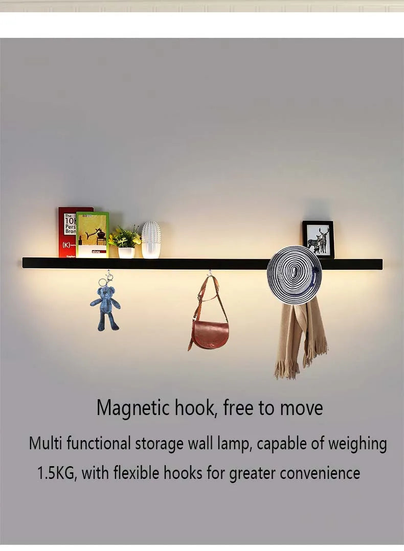 Modern Led Wall Lights Storage Rack Wall Lights
