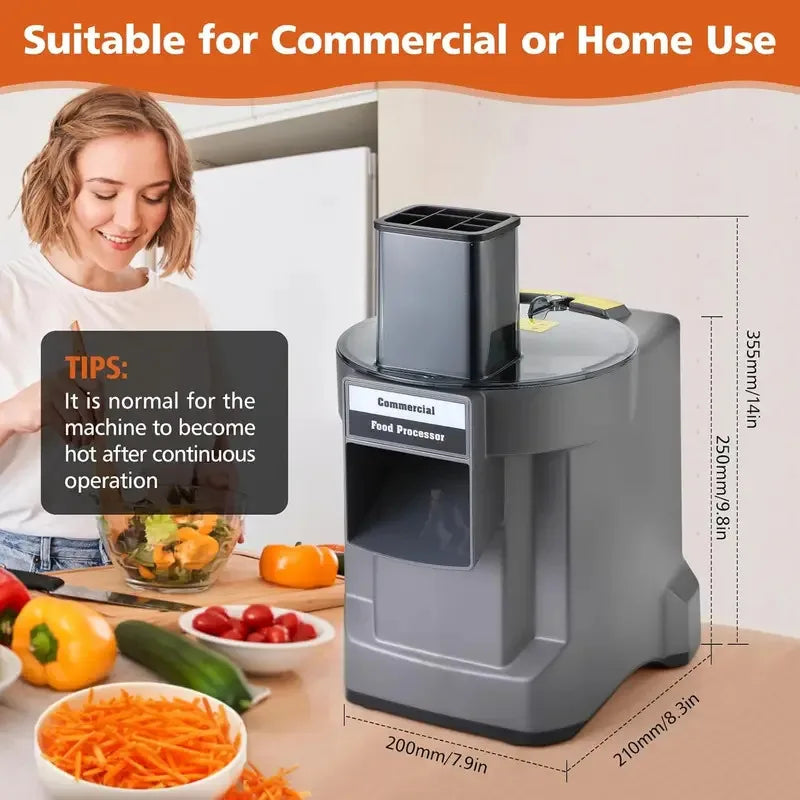 Commercial Vegetable Chopper In1 Electric Cutting Machine Carrot