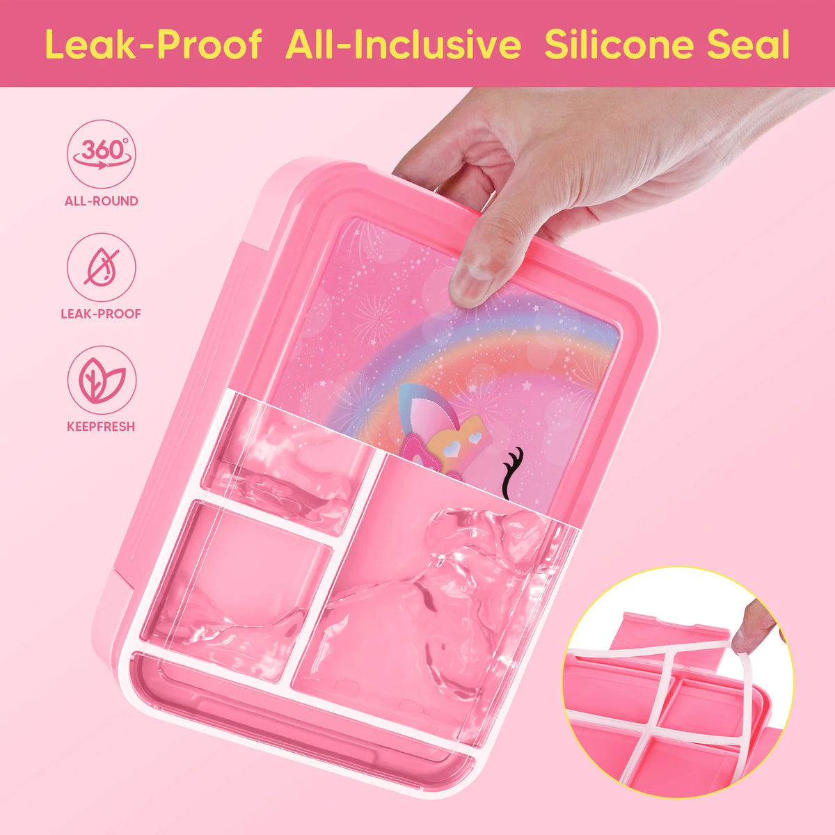 Unicorn Bento Lunch Box Kids Microwave Oven Bento