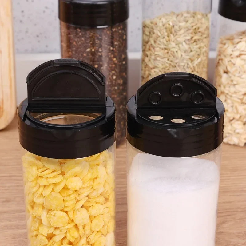 1/20pcs Transparent Spice Bottle Pepper Shaker Salt Seasoning