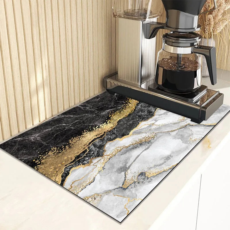 Dish Drying Mat Countertop Mat Tableware Drain Mat
