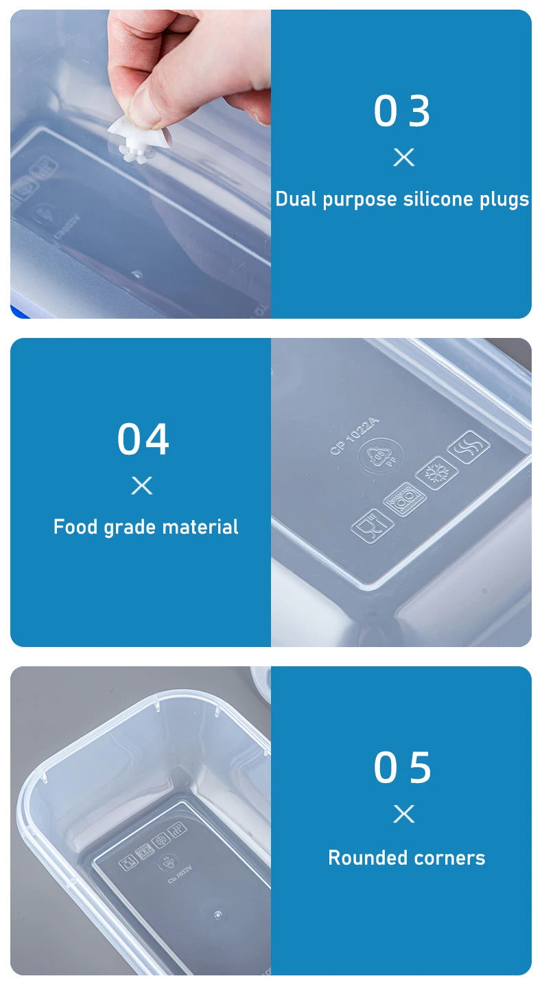 Vacuum Food Storage Box Transparent Storage Container Fridge