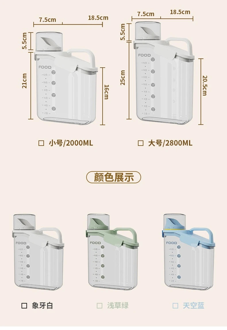 Airtight Food Storage Containers Cereal Dispenser Cereal