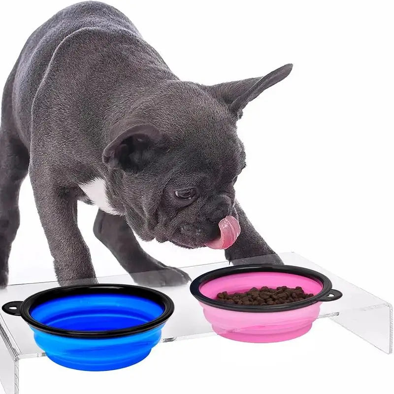 Pet Folding Silicone Bowl Large Outdoor Pet Travel