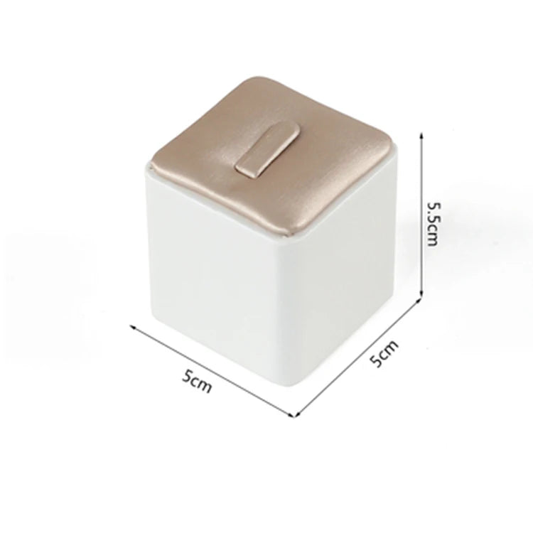 Pu Leather Hand Jewelry Ring Display Pedestal Stand