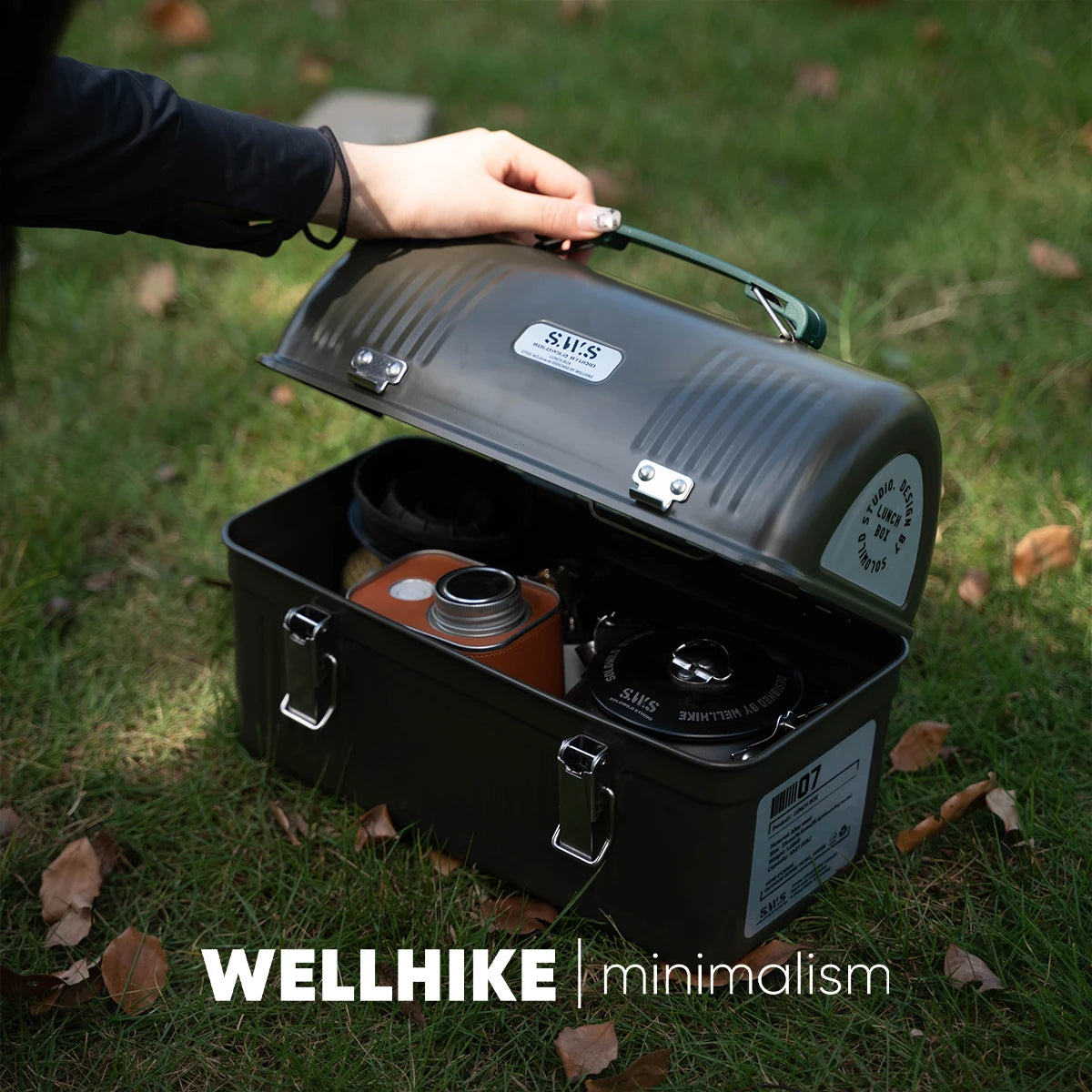 Wellhike- Outdoor Sws Wild Trace Metal Lunch Box