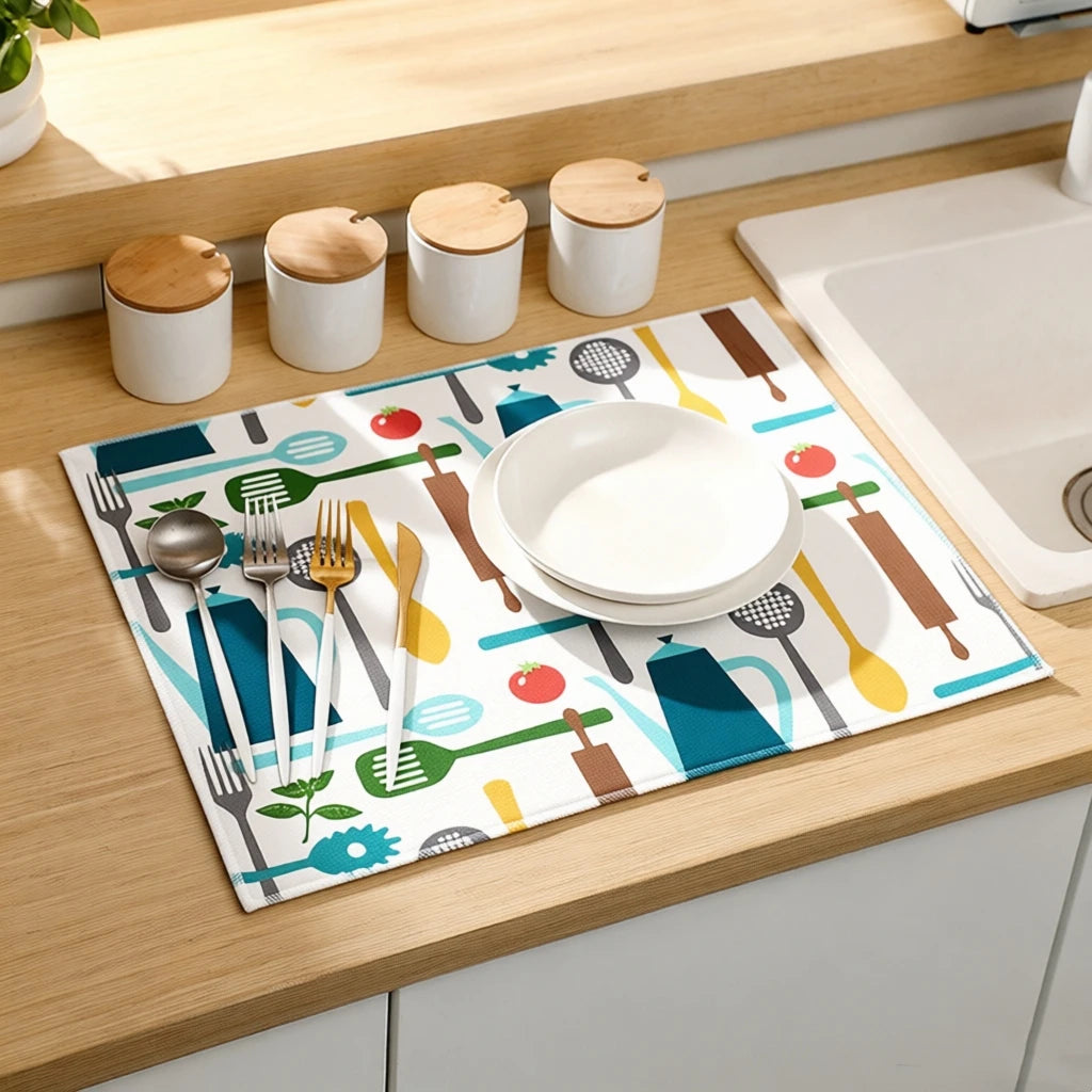 Pack Dish Drying Mat 38 50cm Ultra Absorbent