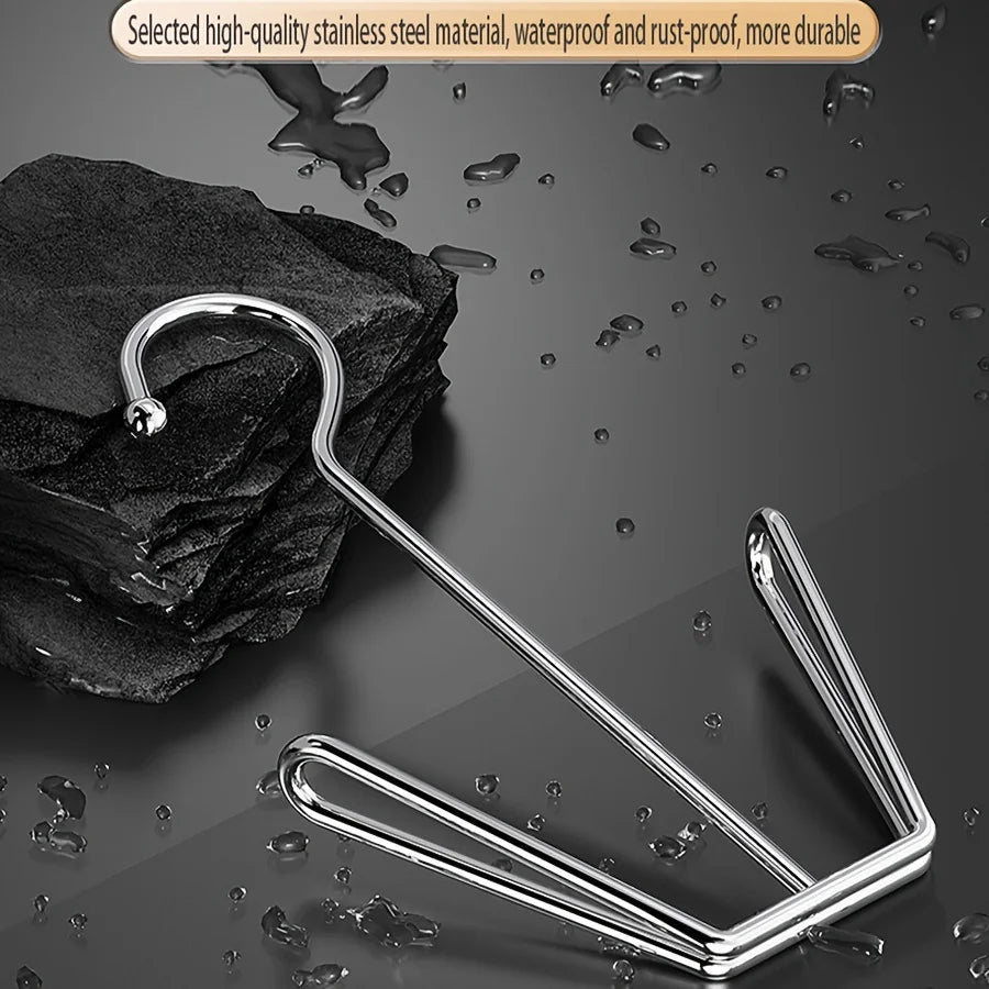 2pcs Stainless Steel Shoe Rack Hanging Drying Rack
