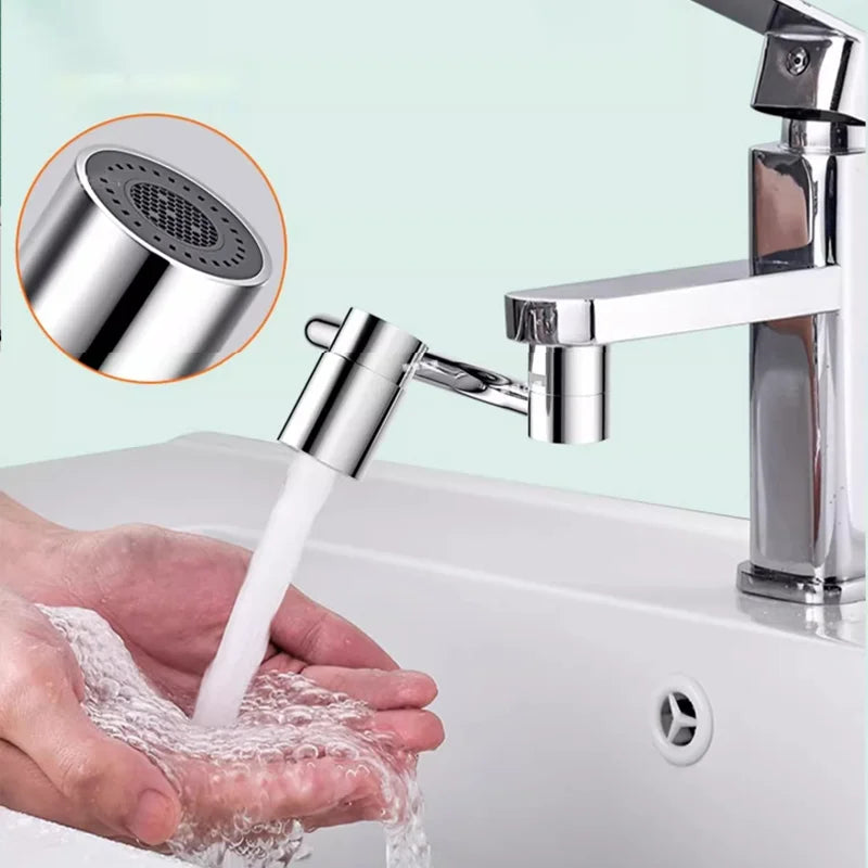 1pc 1080 Swivel Stainless Steel Faucet Extender Universal