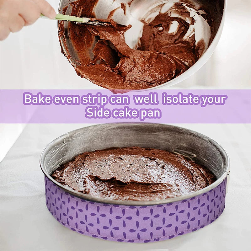 Lmetjma Bake Even Strip Cake Pan Dampen Strips