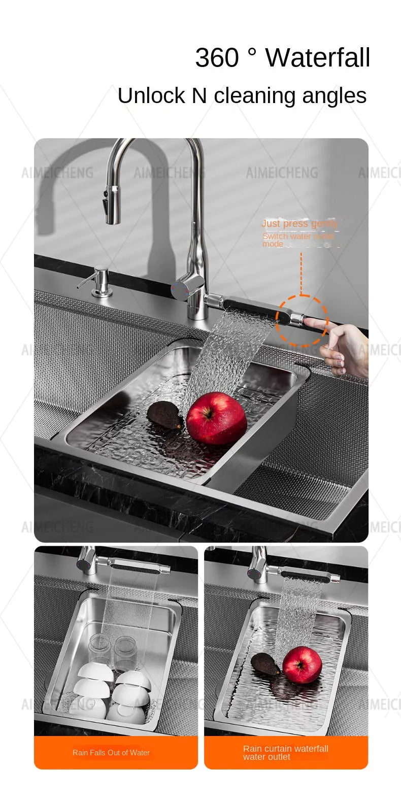 Original Finish Dishwasher-Compatible Sus304 Stainless Steel