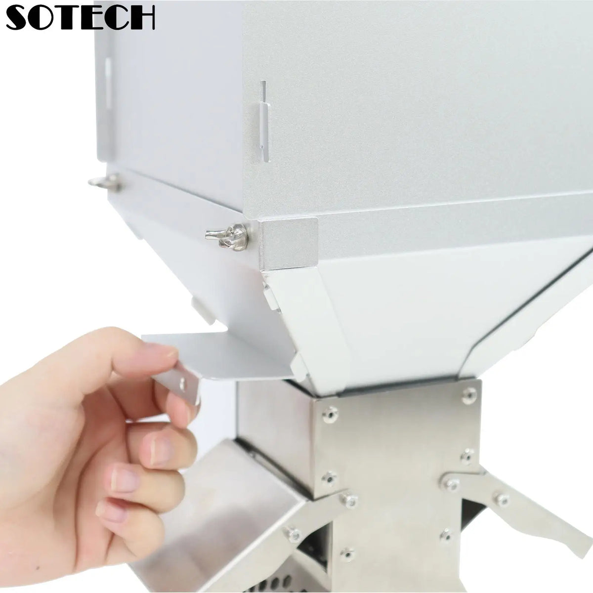 Stainless Steel Pellet Hopper Gravity Feed Fuel Storage