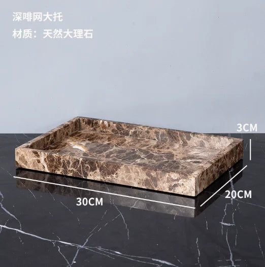 Emperador Dark Natural Marble Bathroom Brown Luxury Toothbrush