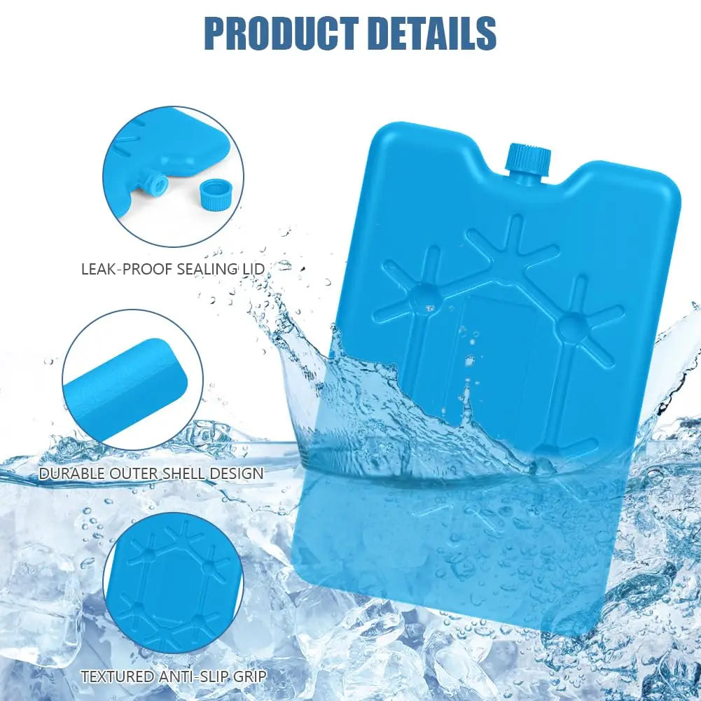 2-10pc Reusable Ice Packs Cooling Pack Long-Lasting Freezer