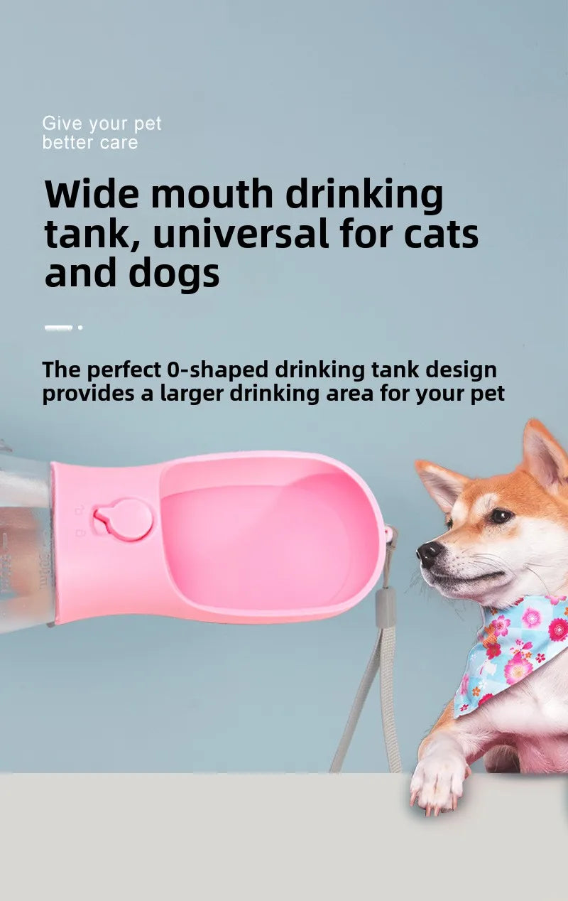 In Dog Water Bottle Poop Bag Dispenser Pet