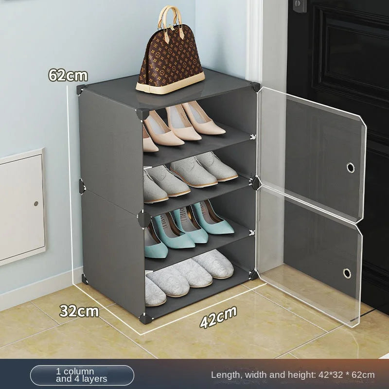 Small-Scale Foldable Cabinets Living Room Multilayer Large Space