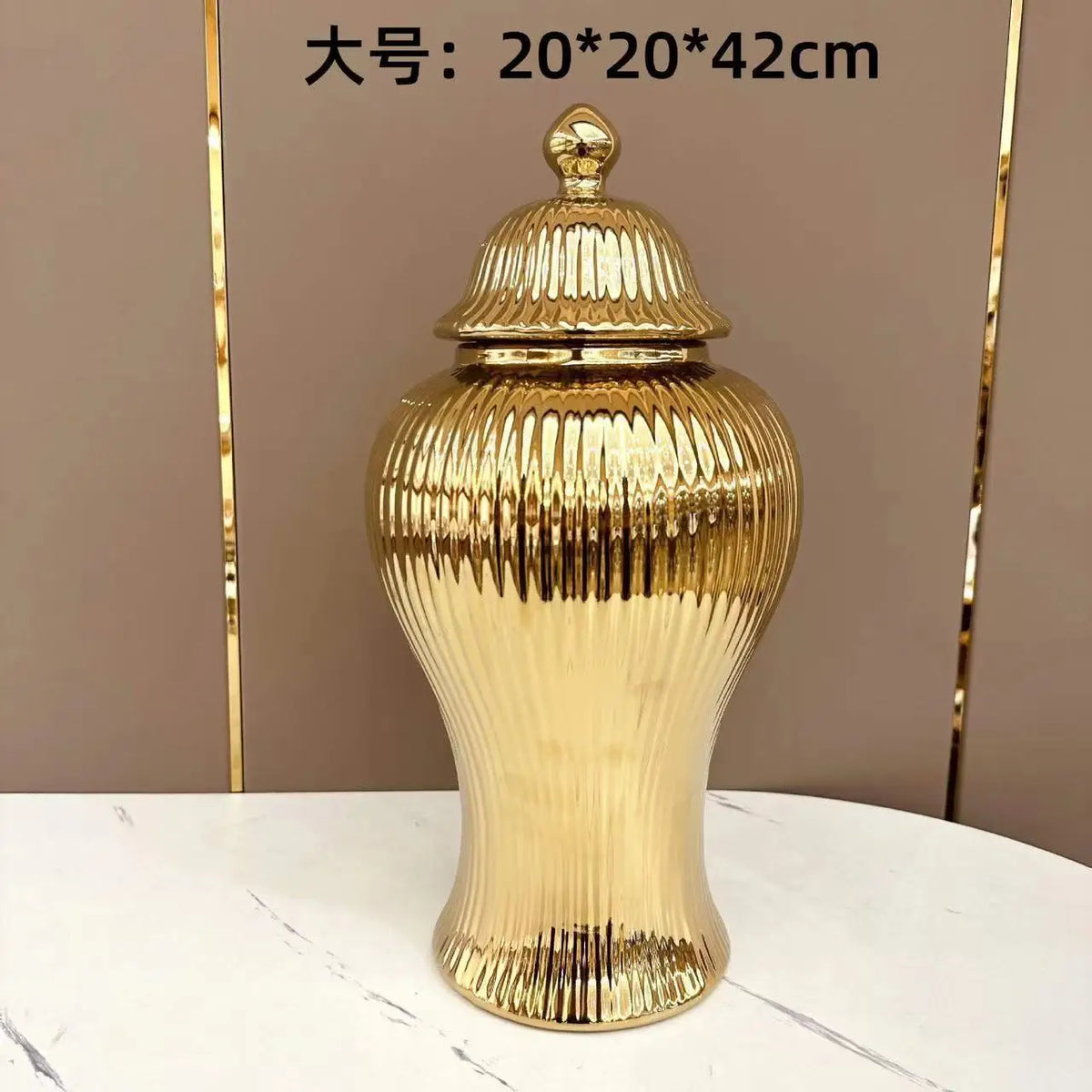 Vase Ceramic Luxury Electroplated General Jar European Ceramic