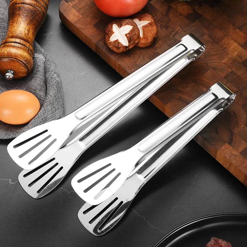 Stainless Steel Food Tongs Barbecue Tongs Meat Salad