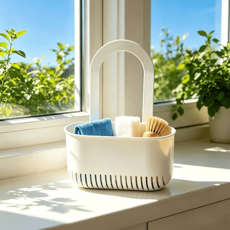 Sink Hanging Storage Basket Drain Sponge Holder Caddy