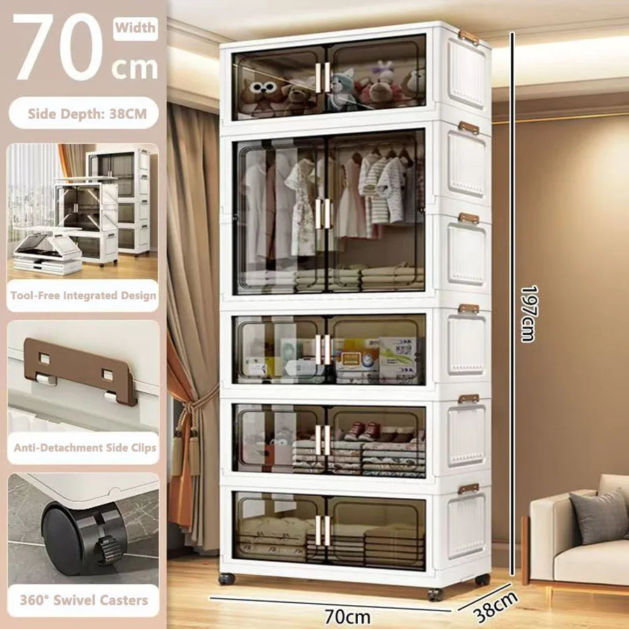 Storage Cabinet Folding Storage Box Living Room Toy