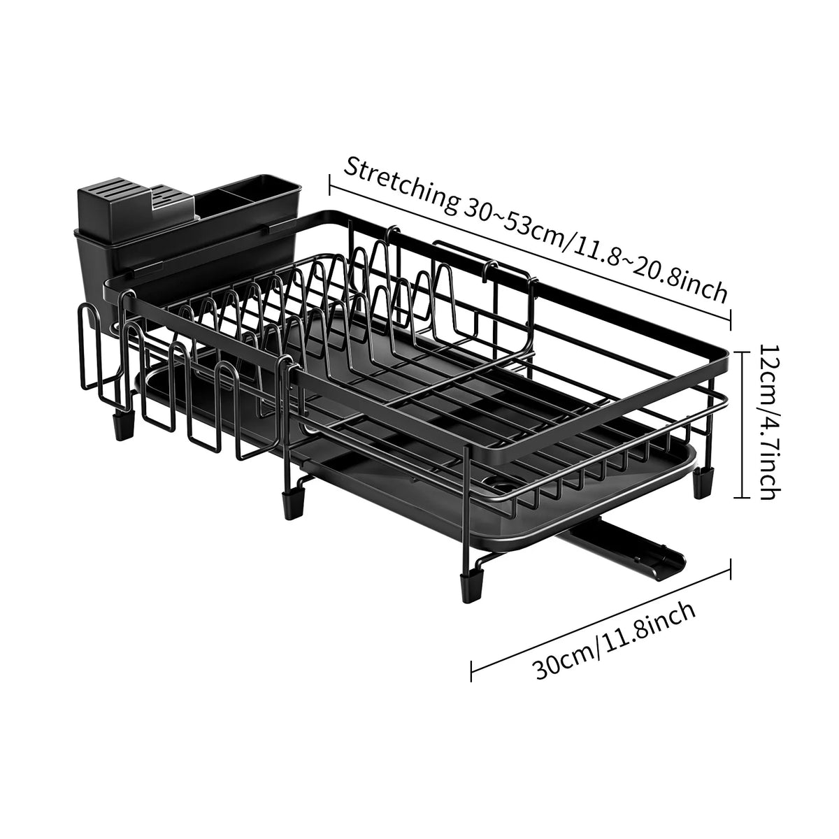 Dish Drying Rack Dish Rack Drainboard Expandable Dish