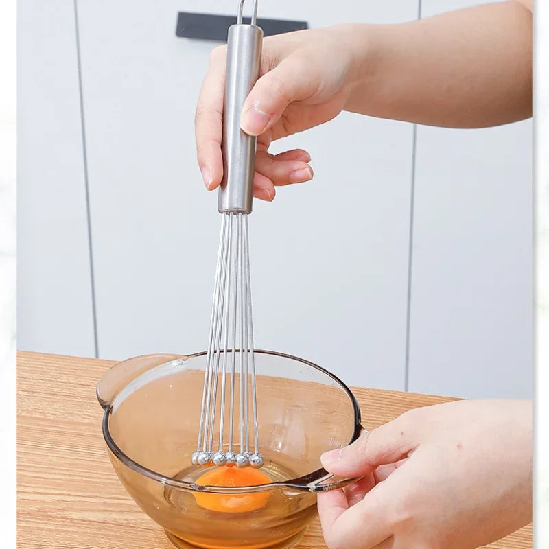 10 12 Stainless Steel Ball Egg Whisk Mixer