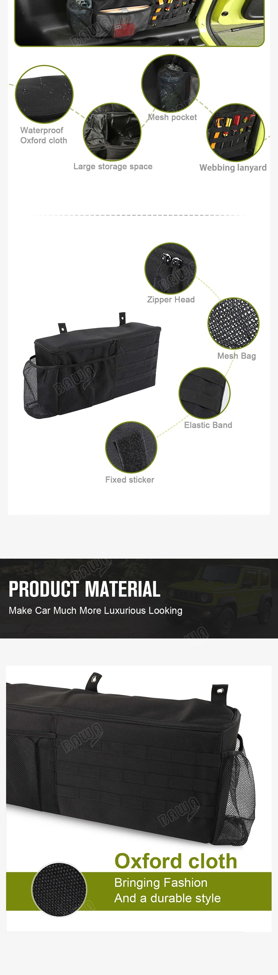 Bawa Large Capacity Trunk Storage Bag Suzuki Jimny