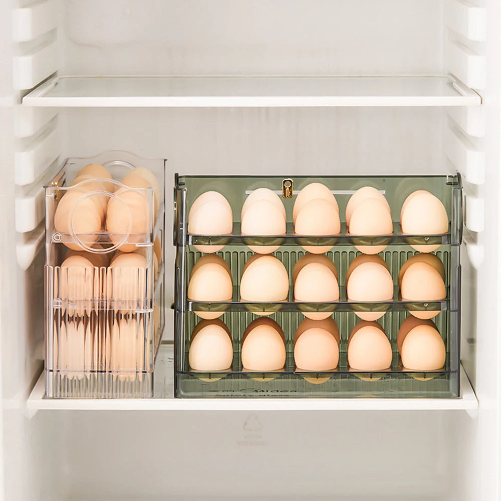 Large Capacity Egg Fridge Storage Box - Multi-Layer