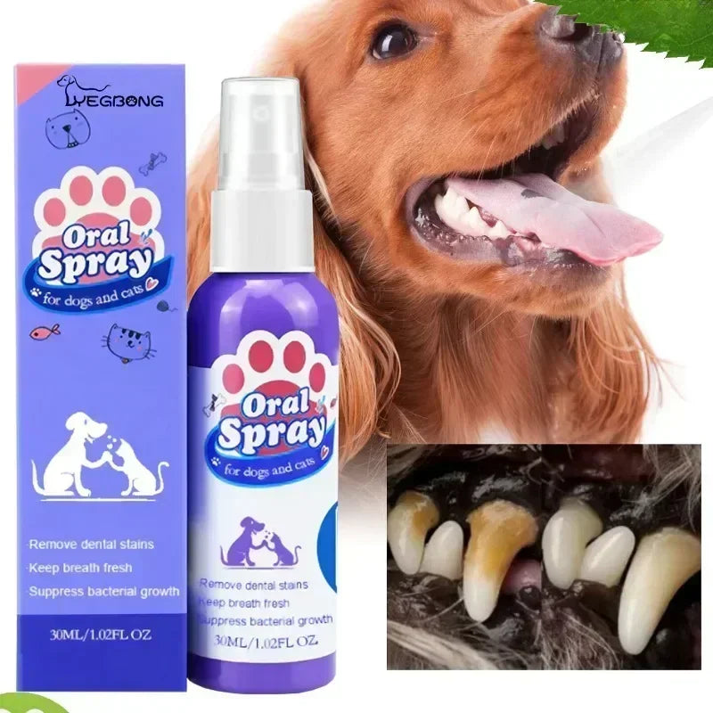 Pet Teeth Cleaning Spray Oral Care Remove Tooth