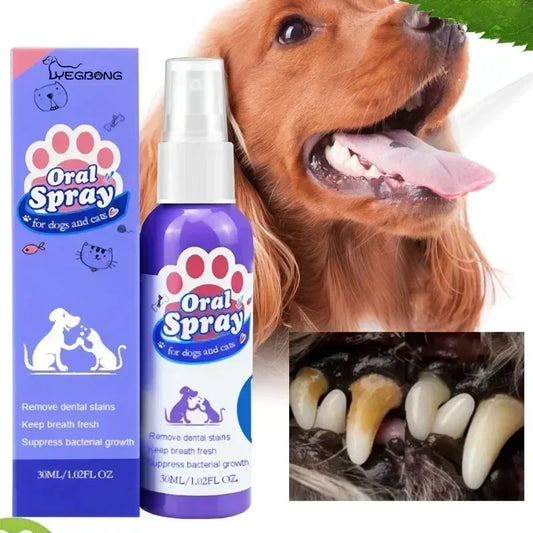 Pet Teeth Cleaning Spray Oral Care Remove Tooth