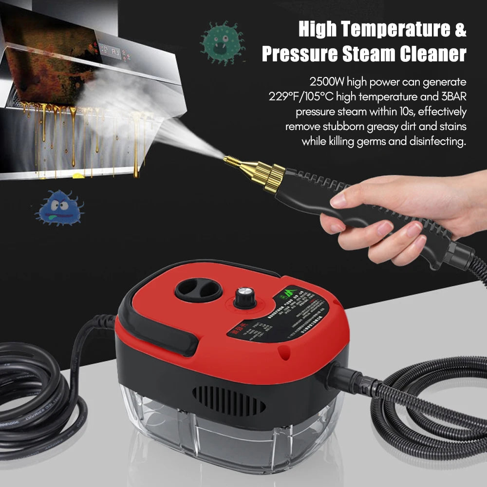 1500w Handheld Steam Cleaner High Temperature Pressurized Steam