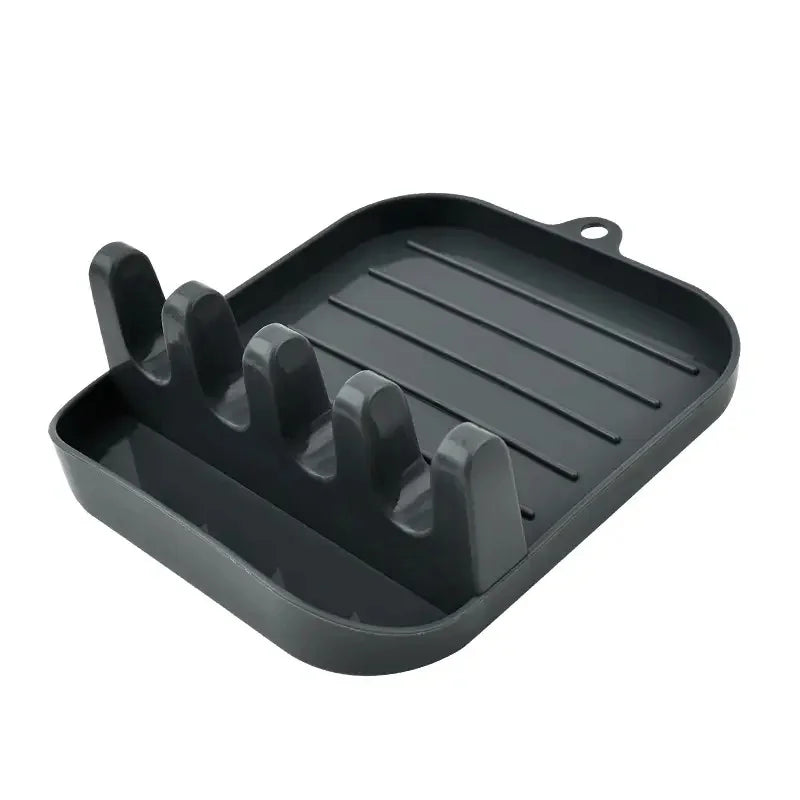 All-In-One Spoon Rest Organizer Keeps Countertops Tidy Holds