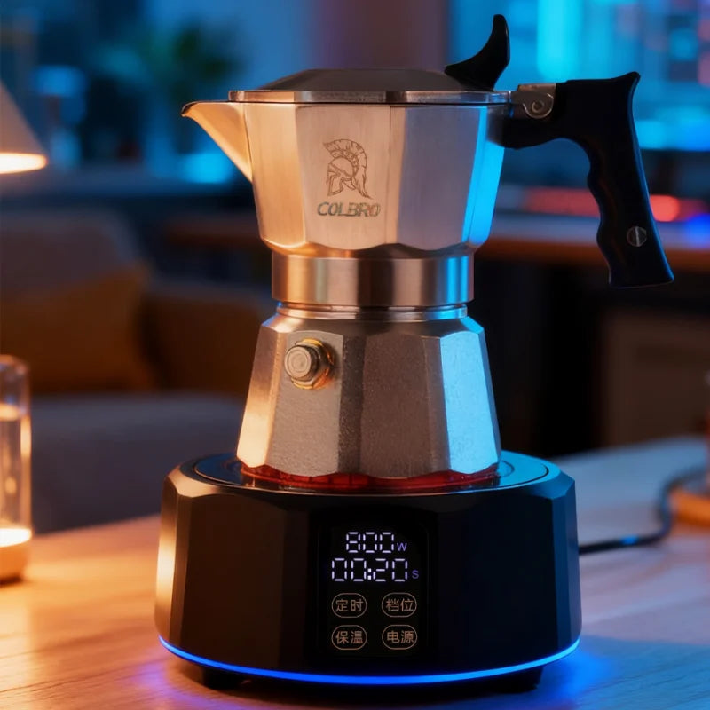 Colbro Moka Pot Stainless Steel Double Valve Triple