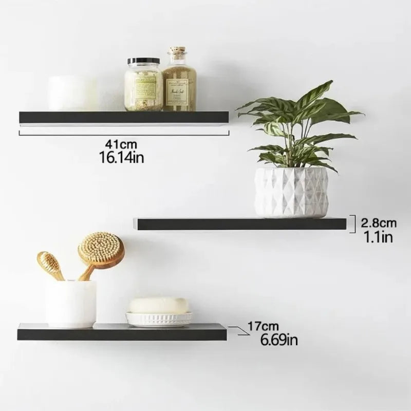 Wooden Hanging Storage Rack Durable Wall Mounted Hanging