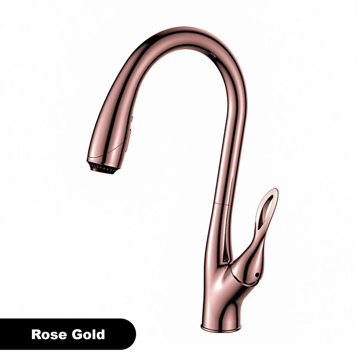 Brushed Gold Brass Faucet Pull Out Sprayer Ceramic