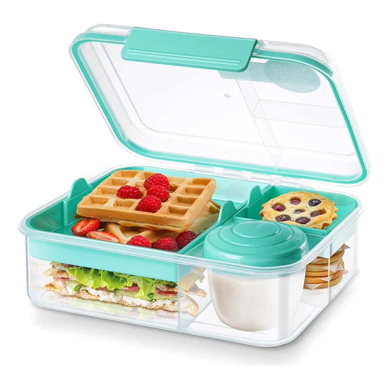 Compartment Leakproof Bento Lunch Box Detachable Trays Bpa