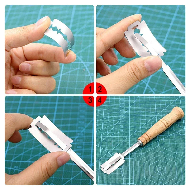 Bread Cutter Wooden Handle Bread Lame Slashing Razor