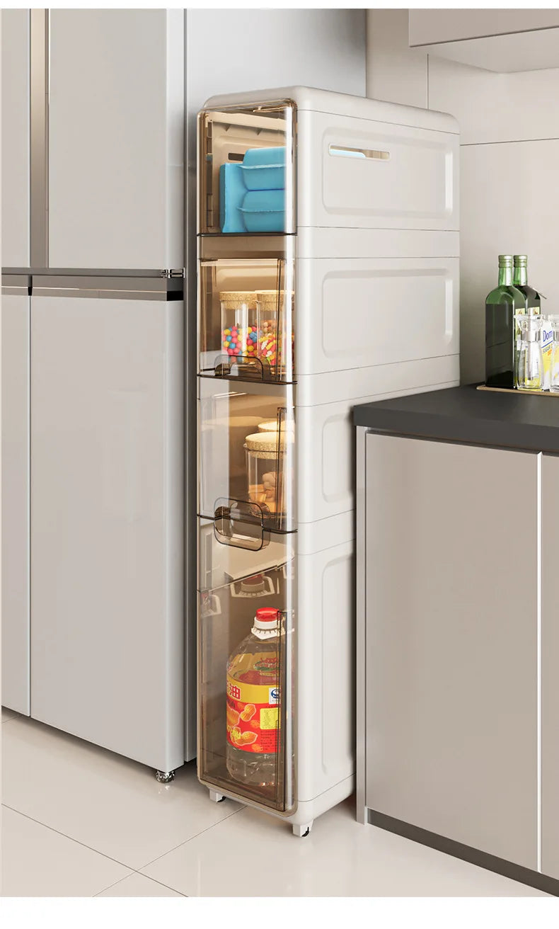 Drawer Type Bathroom Gap Cabinet Shelf Waterproof Storage