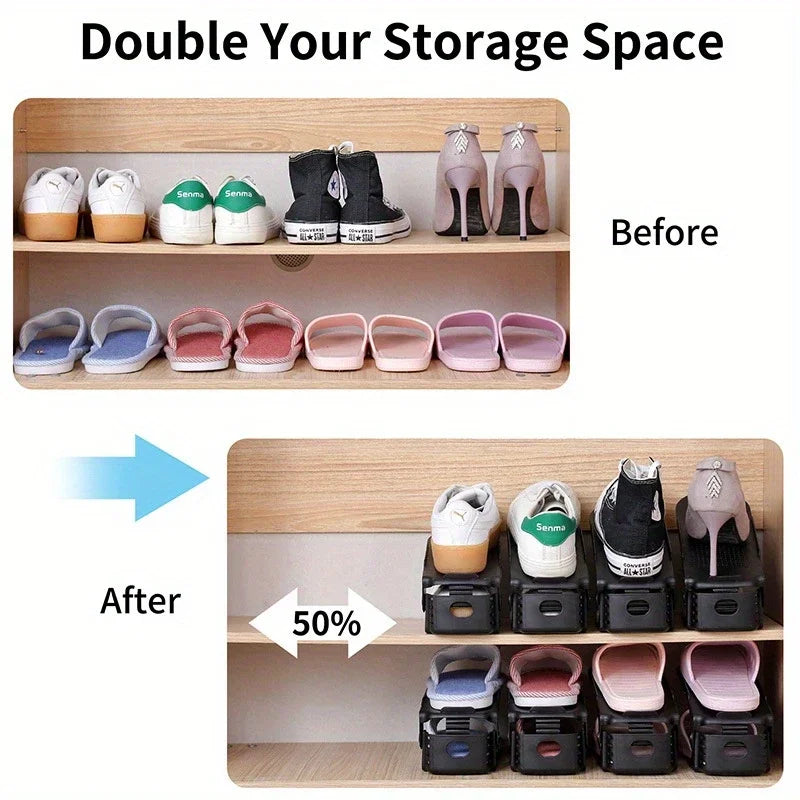 7/100 Modern Shoe Rack Shoe Storage Rack Double-Layer