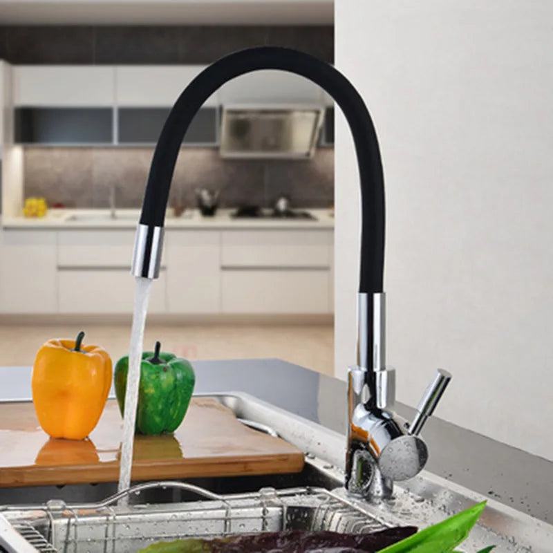 Rotatable Universal Bending Sink Cold Dual-Use Faucet 304