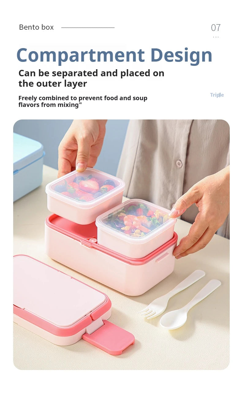 Magic Bento Box Double Layer Lunch Box Meal