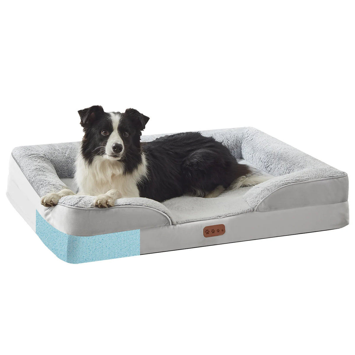 Orthopedic Memory Sponge Dog Bed Universal C-Type Armrest